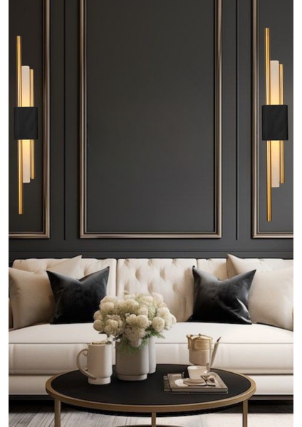 Kirpi Gold Siyah Boru Aplik