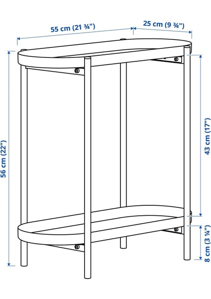 Olıvblad Çiçeklik Koyu Gri 56 Cm fiyatları
