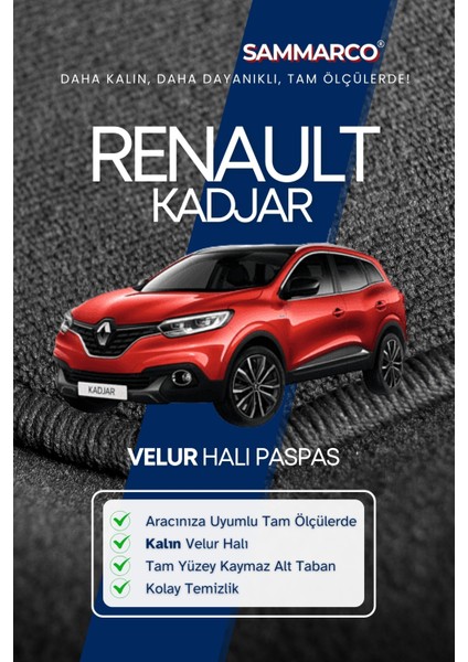 Renault Kadjar 2019 Halı Paspas Velur Paspas Kumaş Paspas Oto Paspas fiyatları