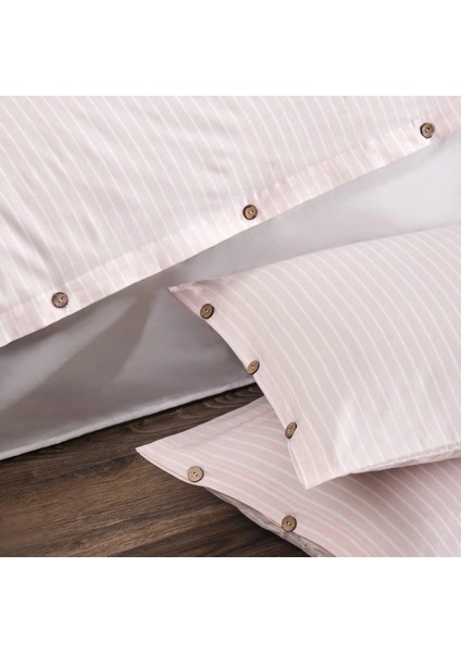 Çift Kişilik %100 Pamuk Ranforce Düğmeli Nevresim Takımı – Lastiksiz Çarşaflı 200x220 cm Krem modelleri