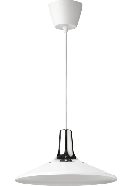 Fyrtıofyra Sarkıt Lamba Krom Görünümlü Beyaz 38 Cm