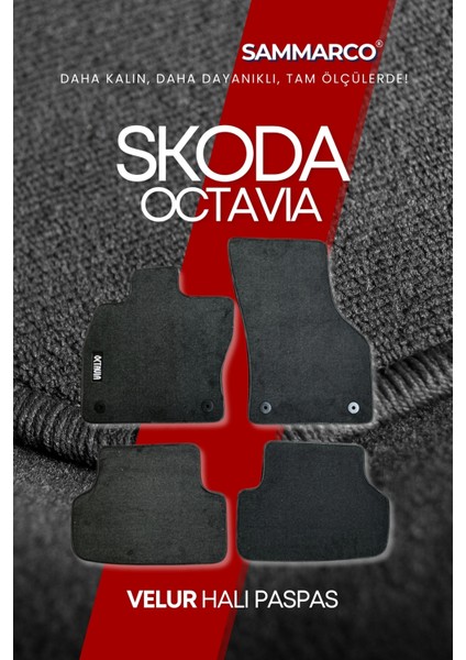 Skoda Octavia 2024 Halı Paspas Velur Paspas Kumaş Paspas Oto Paspas modelleri