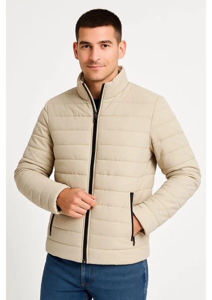 Monsi-Erkek Bomber Mont Ceket – Su Itici Kumaş, Kapitone Astarlı, Fermuarlı, Kışlık