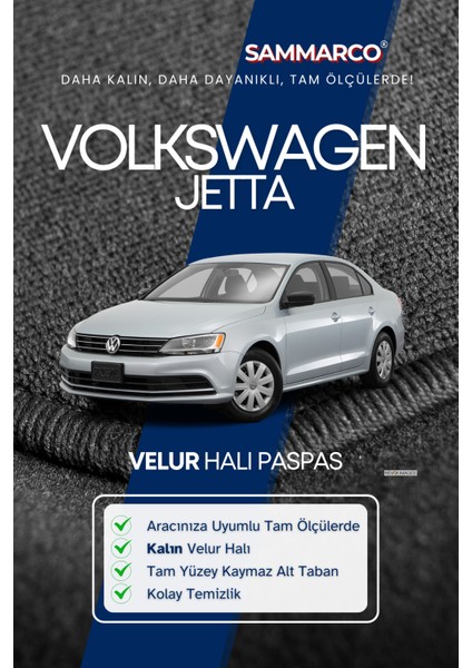 Volkswagen Jetta 2011 Halı Paspas Velur Paspas Kumaş Paspas Oto Paspas fiyatları