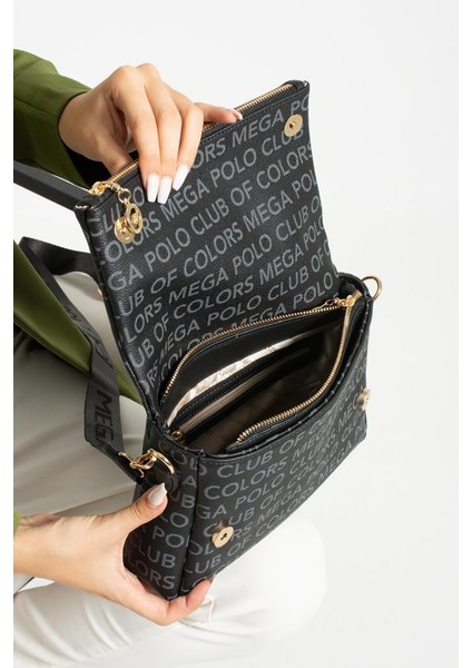 Kadın Postacı Çanta Çapraz Askılı Vegan Deri Omuz Çantası 27*19 cm Suni Deri Mega Bag Kol Çantası indirimleri