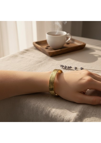 Ayetel Kürsi Duası Saf Bakır- Pirinç Bileklik modelleri