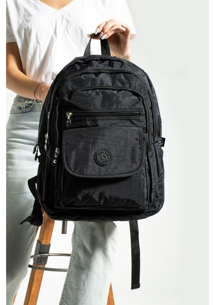 Unisex Okul Çantası Su Itici Hafif Klinkır Kumaş Günlük Sırt Çantası 40*30 cm Çok Cepli fiyatları