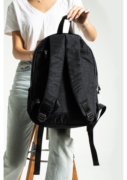 Unisex Okul Çantası Su Itici Hafif Klinkır Kumaş Günlük Sırt Çantası 40*30 cm Çok Cepli modelleri