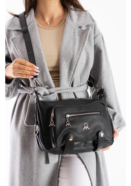 Kadın Postacı Çanta Çapraz Askılı Vegan Deri Omuz Çantası 32*22 cm Suni Deri Mega Bag modelleri