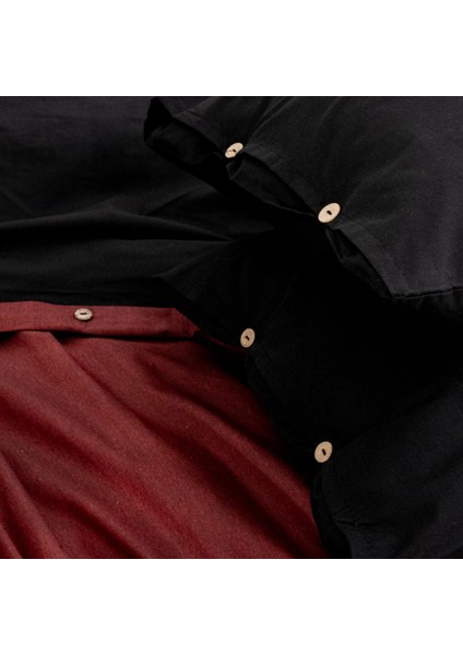 Tek Kişilik %100 Pamuk Ranforce Nevresim Takımı – 160X220 cm Bordo Lastiksiz Çarşaflı fiyatları