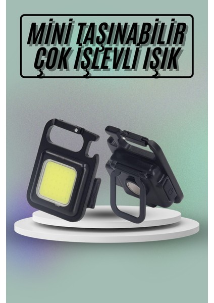 Mıknatıslı Parlak LED Işık 3 Fonksiyonlu Şarj Edilebilir Ledli Mini Taşınabilir