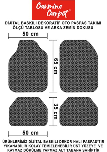 Dekoratif Dijital Baskılı Mickey Mouse Desen Her Araca Uyumlu Yıkanabilir Oto Paspas Takımı fiyatları