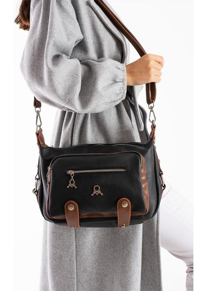 Kadın Postacı Çanta Çapraz Askılı Vegan Deri Omuz Çantası 32*22 cm Suni Deri Mega Bag fiyatları