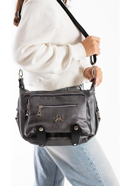 Kadın Postacı Çanta Çapraz Askılı Vegan Deri Omuz Çantası 32*22 cm Suni Deri Mega Bag fiyatları