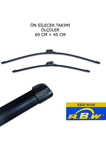 Dacia Duster (2017) Ön Silecek Süpürgesi 600mm + 450mm modelleri