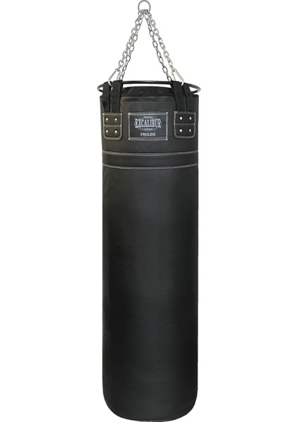 Proline Steel Salon Tipi Profesyonel Çemberli Boks Torbası 120 x 35 Siyah