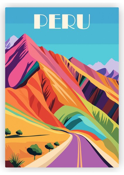 Peru Ahşap Poster 20X29 cm