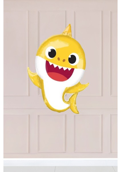 Sarı Baby Shark Folyo Balon