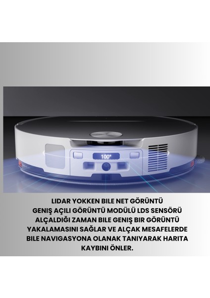 Saros 10 Çöp Istasyonlu Beyaz Akıllı Robot Süpürge indirimleri