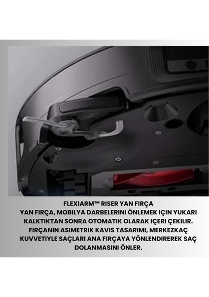 Saros 10 Çöp Istasyonlu Beyaz Akıllı Robot Süpürge