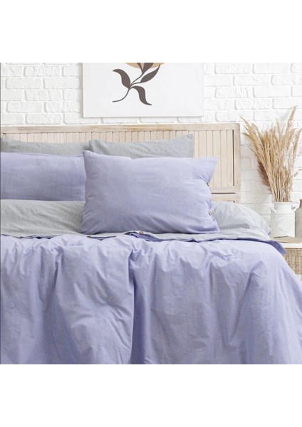 Tek Kişilik %100 Pamuk Ranforce Nevresim Takımı – 160X220 cm Lila Lastiksiz Çarşaflı fiyatları
