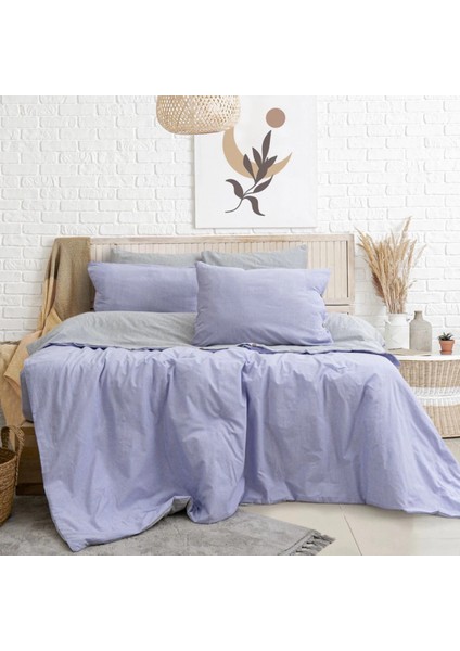 Tek Kişilik %100 Pamuk Ranforce Nevresim Takımı – 160X220 cm Lila Lastiksiz Çarşaflı indirimleri