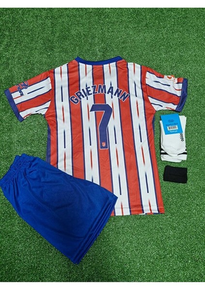 Atletico Madrid 2023/24 Yeni Sezon Antoine Griezmann Çocuk Forması 4'lü Set