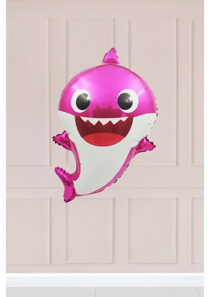 Pembe Baby Shark Folyo Balon