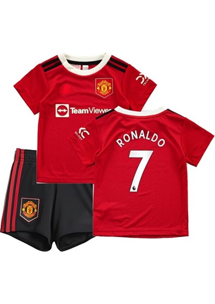 Manchester United Ronaldo 2021 Sezon Futbol Çocuk Forması 2'li Set