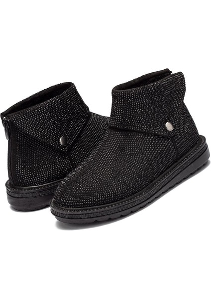 Kadın Içi Kürklü Taşlı Çıtçıtlı Düz Taban Bot 7005 fırsatları