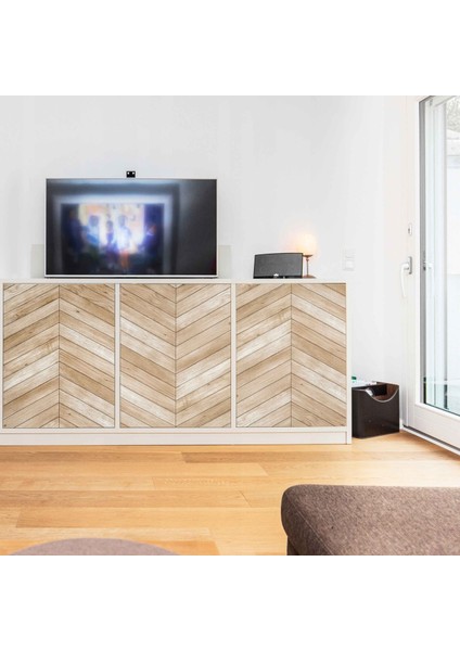 276-8200 Kahverengi Zigzag Ahşap Desen Yapışkanlı Folyo ( 67 cm x 2 mt ) modelleri