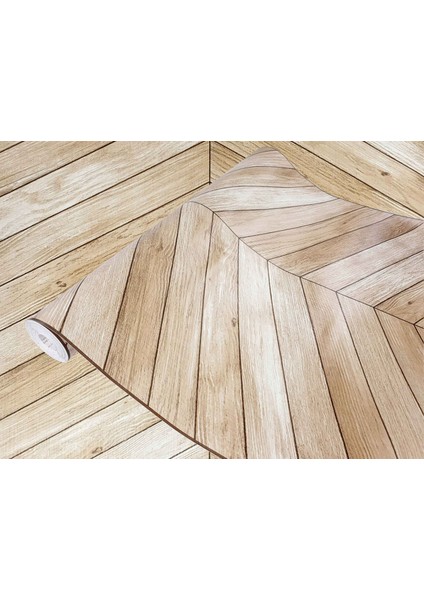 276-8200 Kahverengi Zigzag Ahşap Desen Yapışkanlı Folyo ( 67 cm x 2 mt ) indirimleri