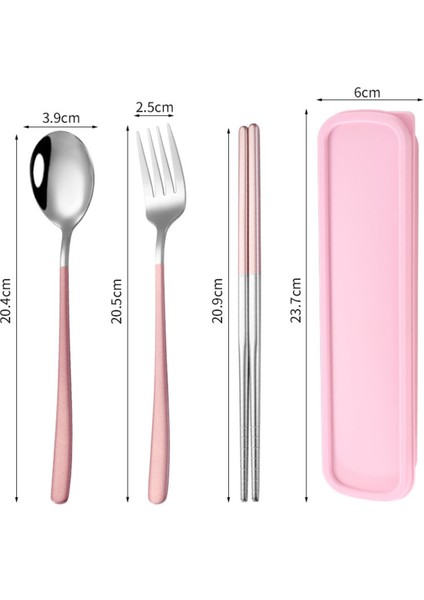 Pembe Renk Premium Çocuk Paslanmaz Çelik Çatal-Kaşık ve Çubuk Set, 5 Parça (24+ Ay) fiyatları