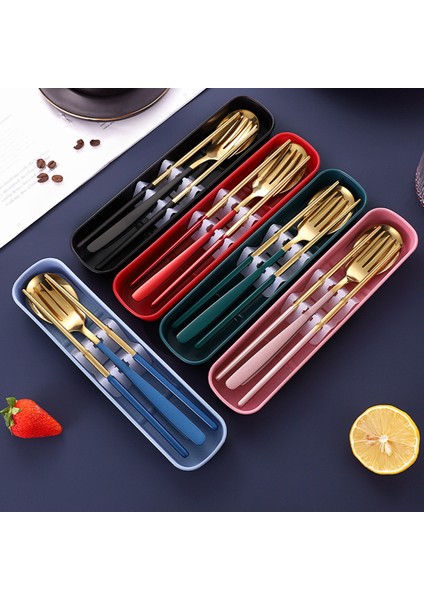 Pembe Renk Premium Çocuk Paslanmaz Çelik Çatal-Kaşık ve Çubuk Set, 5 Parça (24+ Ay) modelleri