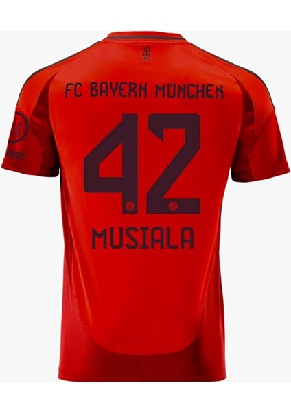 Bayern Münih 2024/25 Yeni Sezon Jamal Musiala Iç Saha Forması(Red Kit)