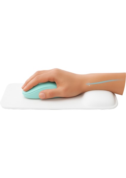 Bilek Destekli Mousepad - Kaymaz Mouse Ped - Fare Pedi - Dikdörtgen Mouse Altlığı - Dikdörtgen Mousepad - Mouseped