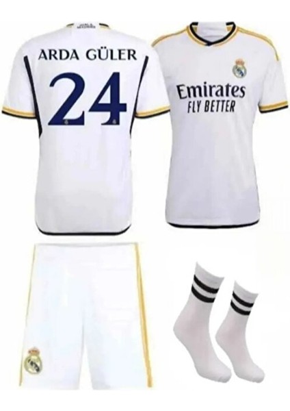 R.e.a.l.m.a.d.r.i.d 2023/24 Yeni Sezon Arda-G.üler Iç Saha Çocuk Forması 3'lü Set fiyatları
