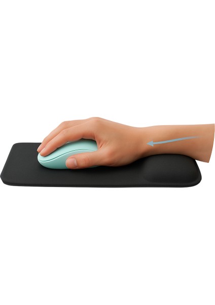 Bilek Destekli Mousepad - Kaymaz Mouse Ped - Fare Pedi - Dikdörtgen Mouse Altlığı - Dikdörtgen Mousepad - Mouseped