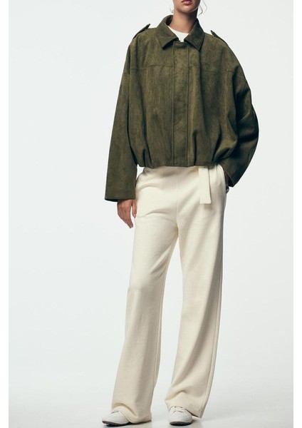 Süet Görünümlü Bomber Ceket