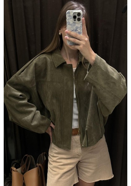 Süet Görünümlü Bomber Ceket fırsatları