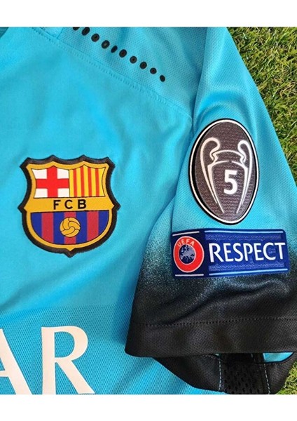 B.a.r.c.e.l.o.n.a Lionel Messi 2015/16 Sezonu Özel Nostalji Forması (Turkuaz) modelleri