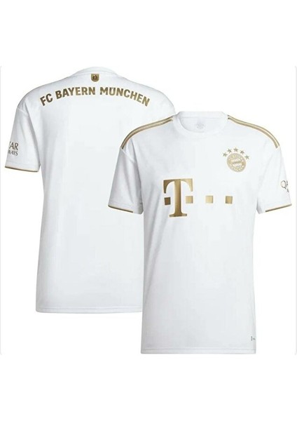 B.a.y.e.r.n/m.ü.n.i.h 2021/22 Sezonu Isimsiz Iç Saha Forması (White-Gold) modelleri