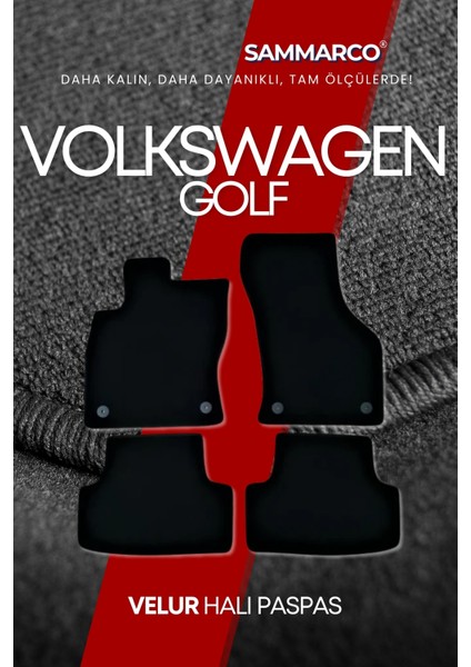 Volkswagen Golf 7 2016 Halı Paspas Velur Paspas Kumaş Paspas Oto Paspas modelleri