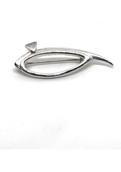 Gümüş Göz Broş- Zarafetin Işıltılı Bakışı