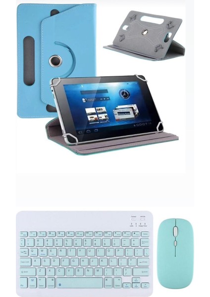 Xiaomi Pad 8 Pro 11.2'' Kılıf Uyumlu Standlı Kablosuz Bluetooth Klavye Mouse Set