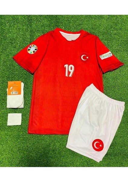 Türkiye 2024 Kenan Yıldız Iç Saha Çocuk Forması 4'lü Set (Euro 2024 Patch) Kırmızı fiyatları