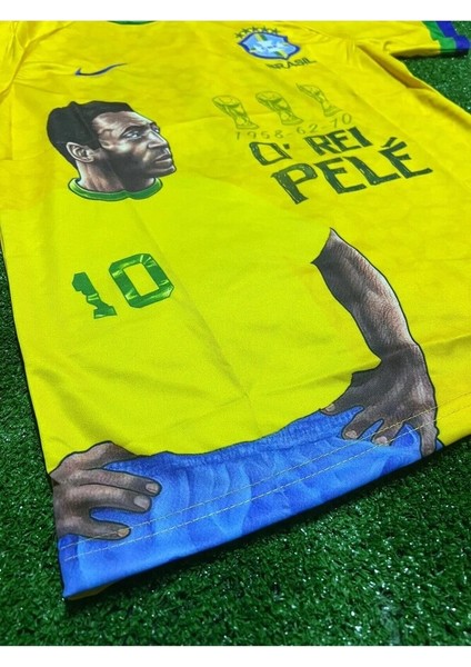 Brezilya Özel Tasarım Efsane Pele Özel Konsept Yetişkin Forması modelleri