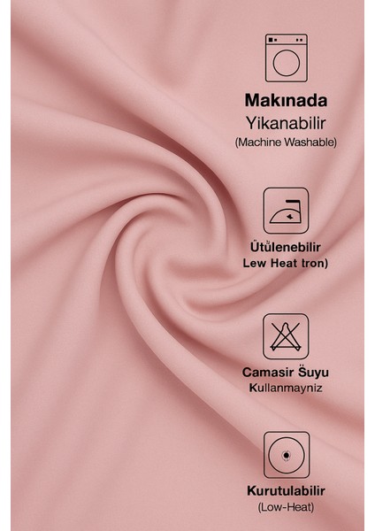 Blackout Pudra Renk Fon Perde Işık Geçirmez Pilesiz Güneşlik Fon, Pudra Tül Fon, Perde, modelleri