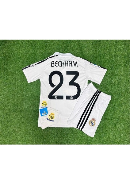 R.madridd 2004/05 Sezon D.a.v.i.d B.e.c.k.h.a.m Nostalji Çocuk Forması Armalı Set (White) fiyatları