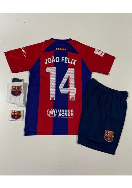 B.a.r.c.e.l.o.n.a 2023/24 Joao Felix Iç Saha Çocuk Forması (Armalı Set) modelleri